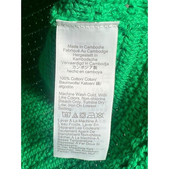 J Crew Womens Sweater Vest XS Kelly Green Crochet Knit Boho Twee Layering School - Picture 10 of 10